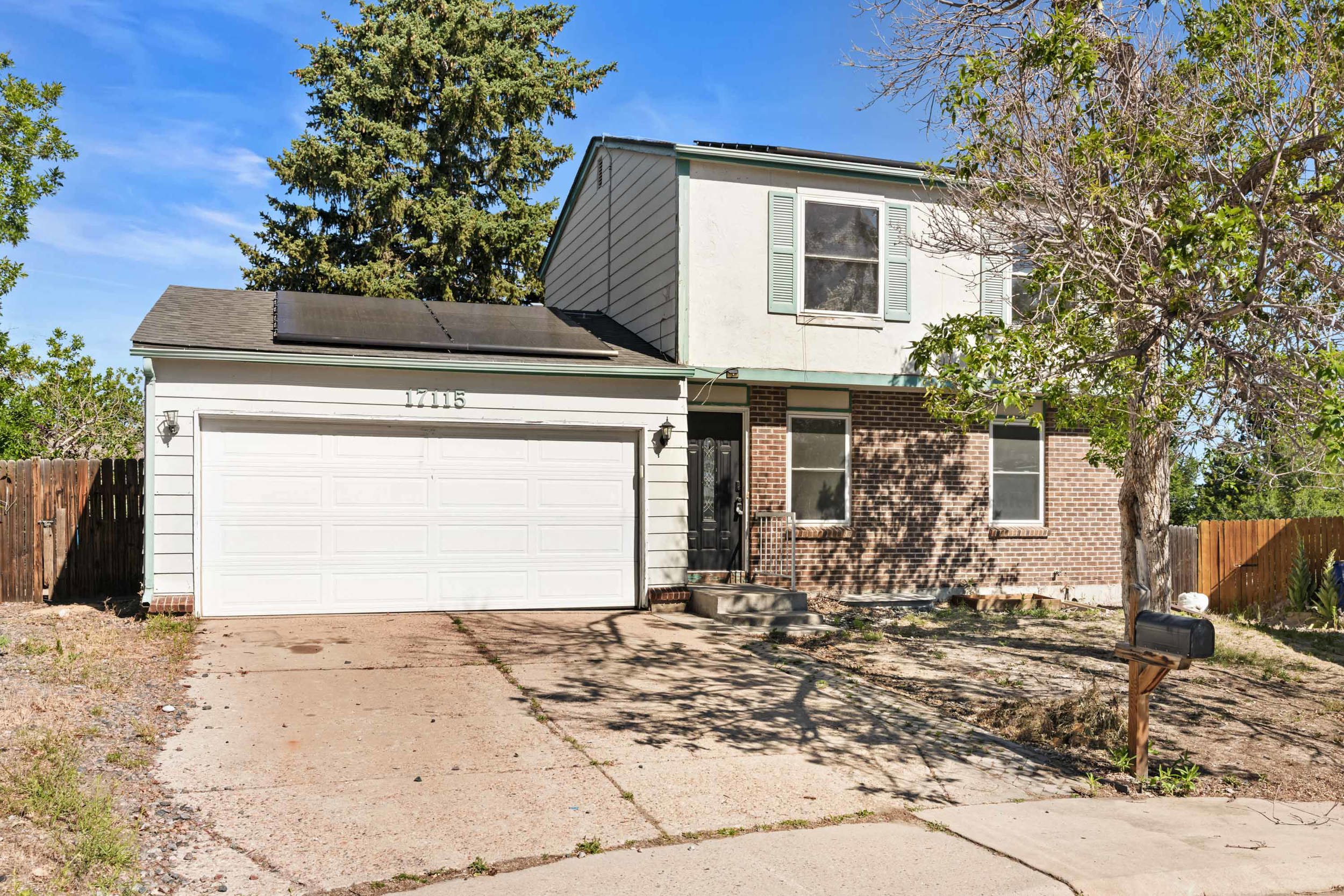 Two-story home at the end of a quiet cul-de-sac