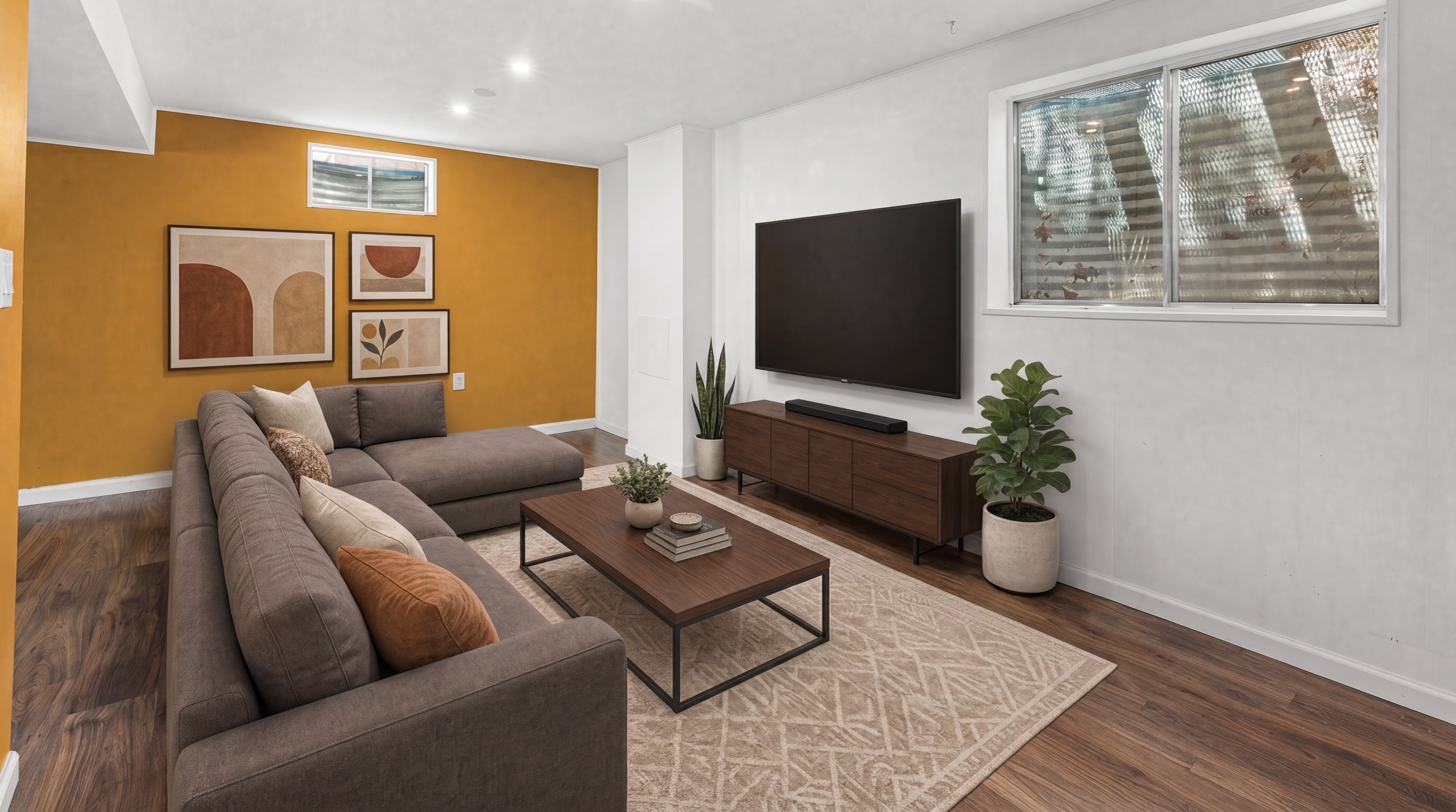 Walkout basement living area