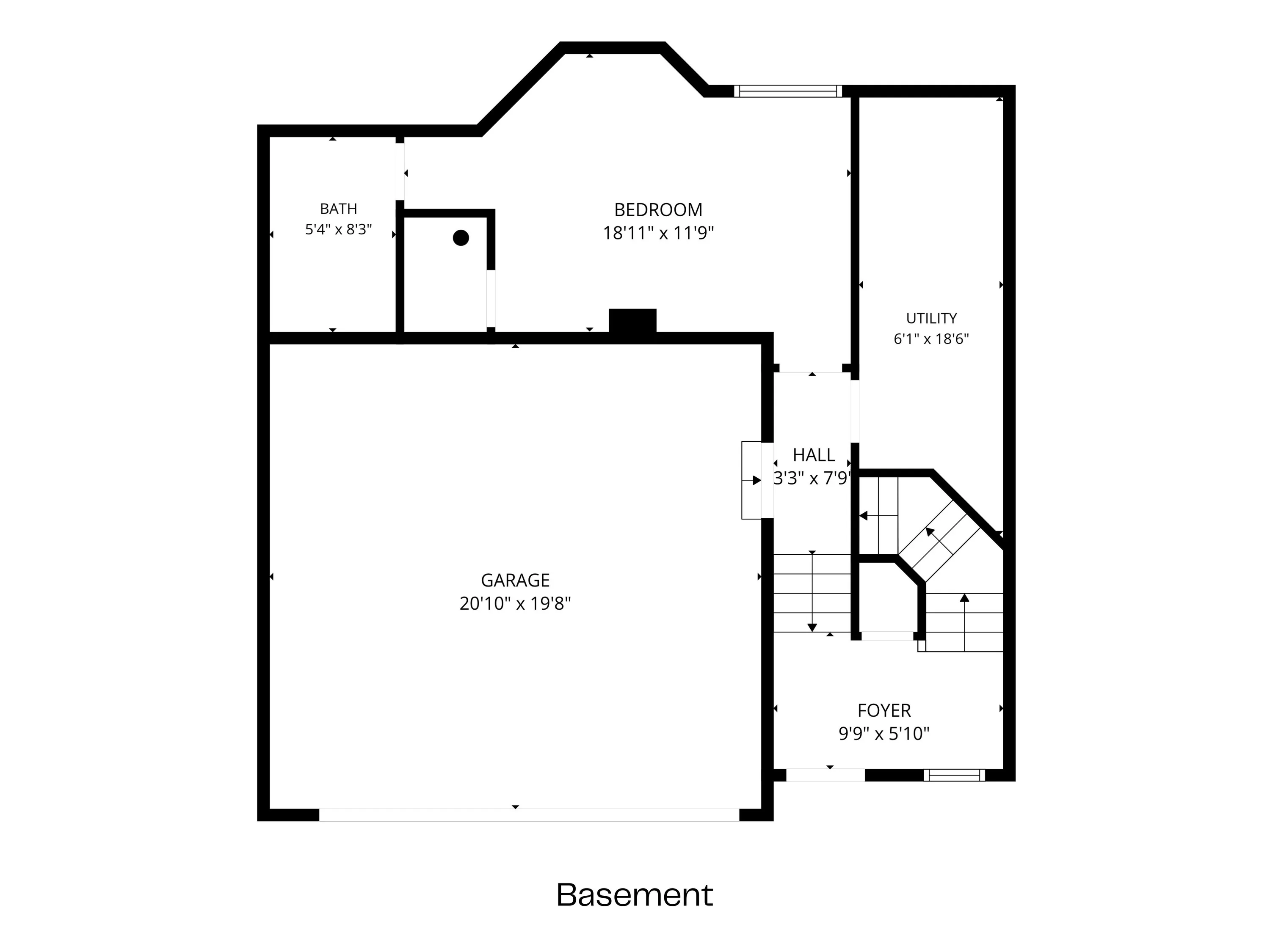 Lower level floor plan