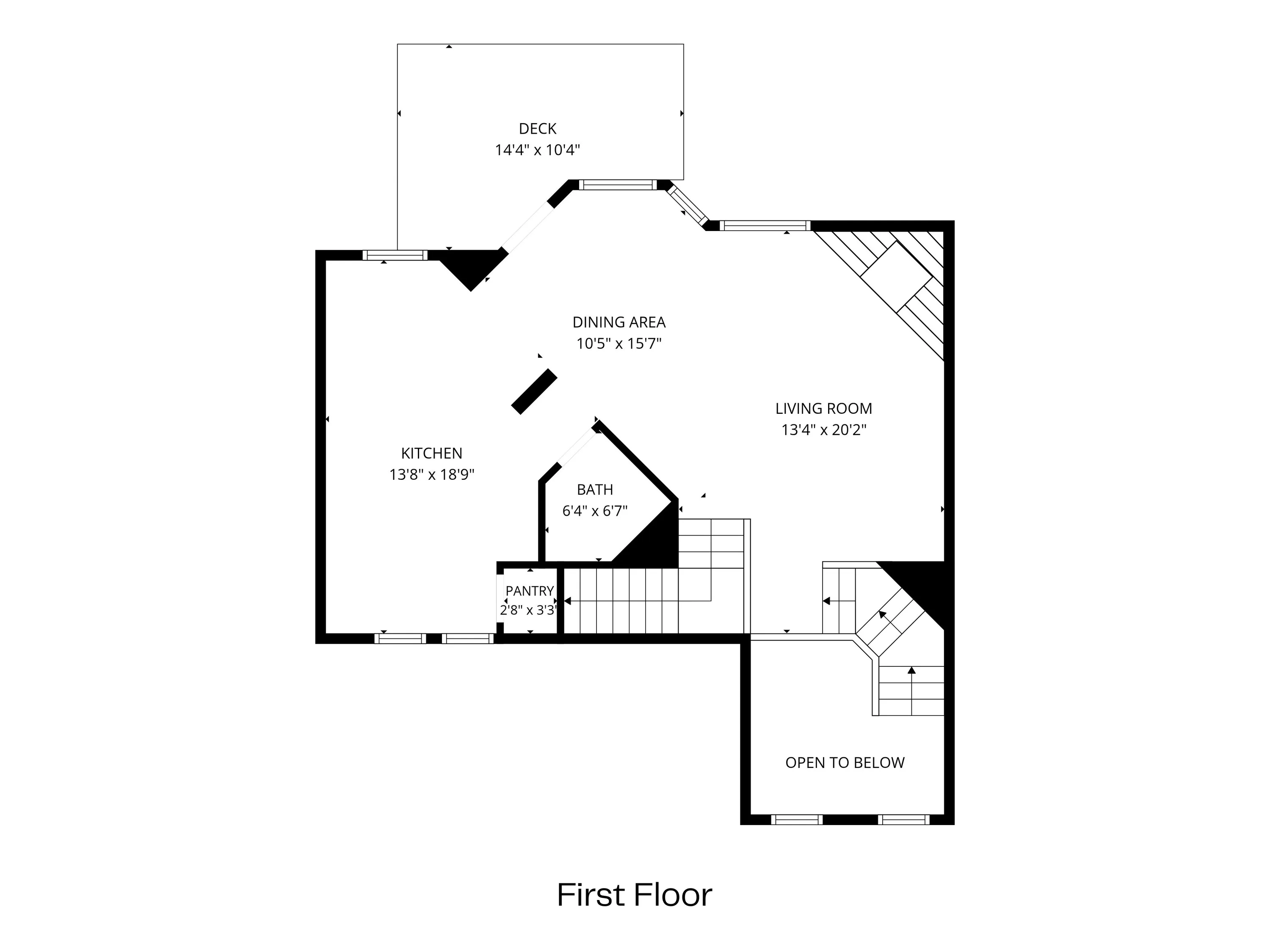 Main level floor plan